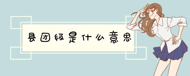 县团级是什么意思,第1张