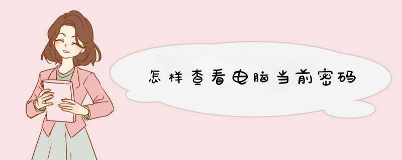 怎样查看电脑当前密码,第1张