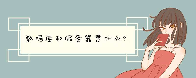 数据库和服务器是什么?,第1张