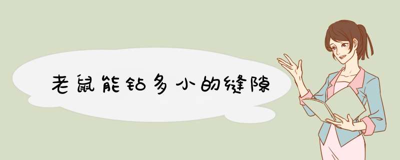 老鼠能钻多小的缝隙,第1张 老鼠能钻多小的缝隙,第1张