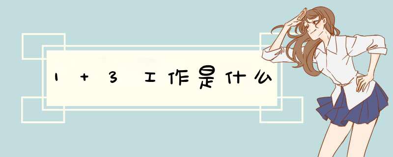 1+3工作是什么,第1张 1+3工作是什么,第1张