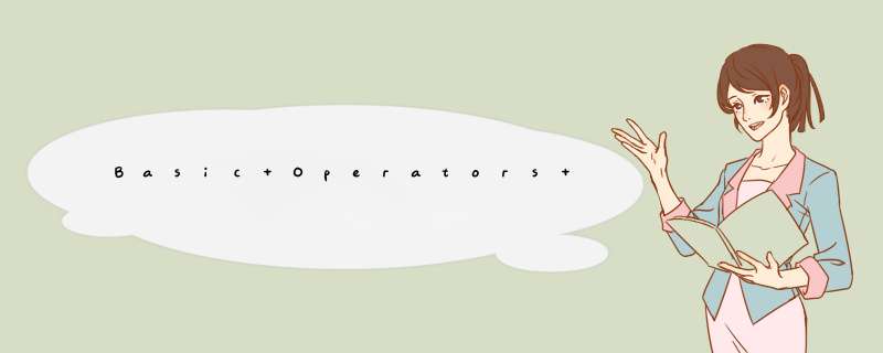 Basic Operators Of Swift 2.1,第1张