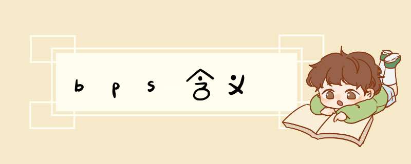 bps含义,第1张 bps含义,第1张