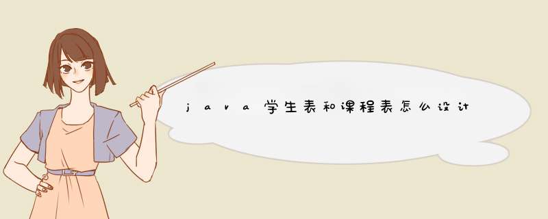 java学生表和课程表怎么设计,第1张 java学生表和课程表怎么设计,第1张