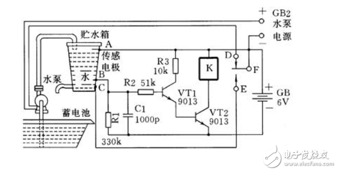 全自动化水塔供水电子电路设计图,全自动化水塔供水电子电路设计图,第2张