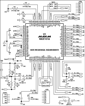 Novel Storage Idea Supports Ul,Figure 1. MAX101A core design of the evaluation board.,第2张