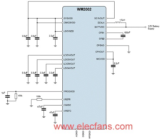 基于WM2002设计的立体声耳机驱动方案,第5张 基于WM2002设计的立体声耳机驱动方案,第5张