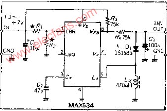 跟踪电源输入的3~7V负电压转换器,第2张