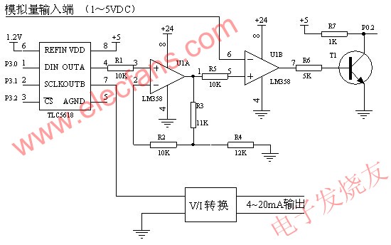 DA转换器TLC5618的功能应用,第2张