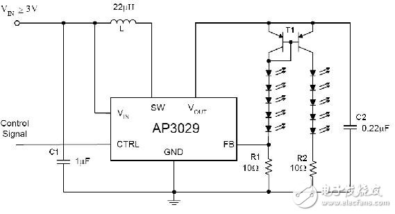 基于AP3029驱动串联WLED应用的设计方案,第4张 基于AP3029驱动串联WLED应用的设计方案,基于AP3029驱动串联WLED应用的设计方案,第4张